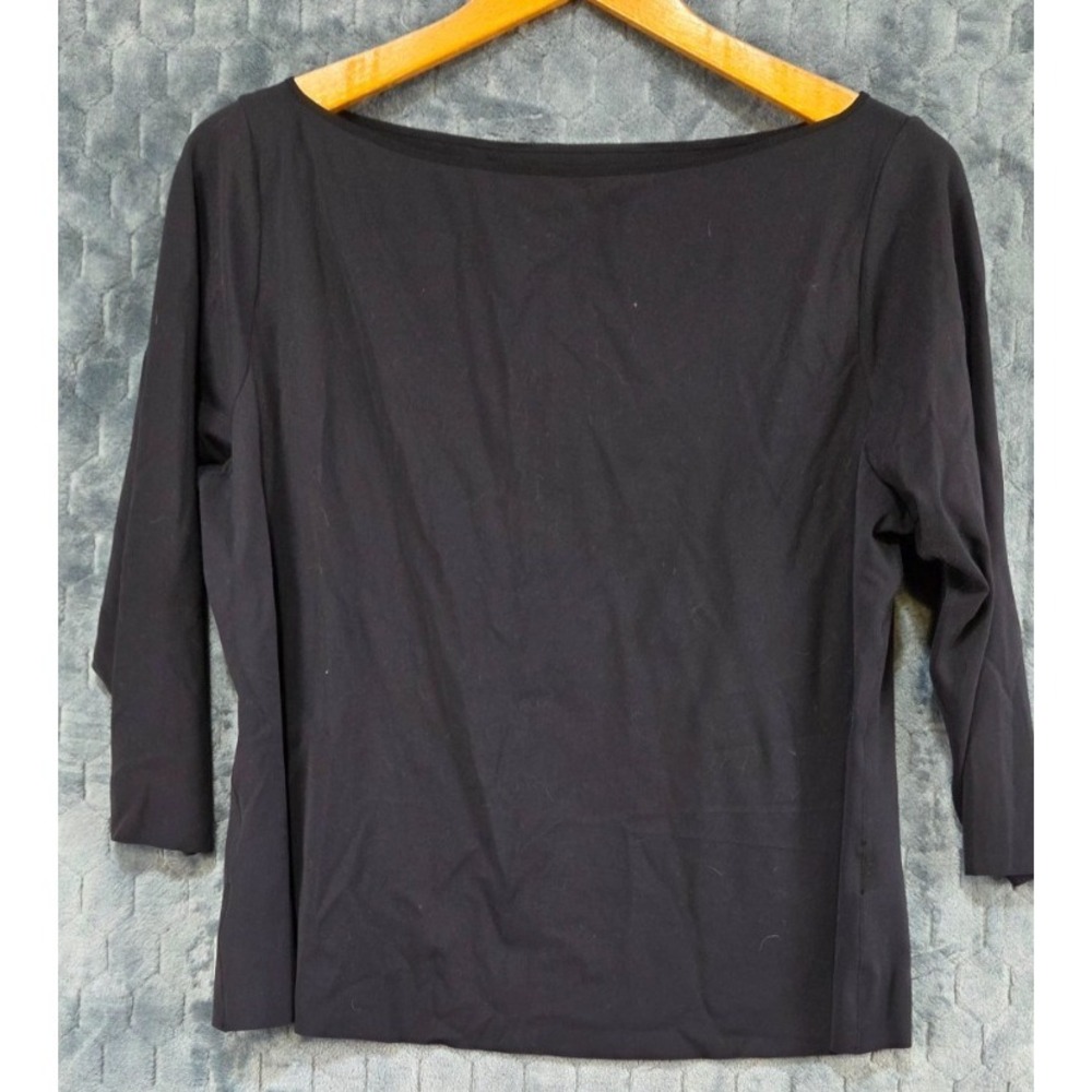 Nike Dri-fit yoga women's plus size 1X $60 solid black Shirt